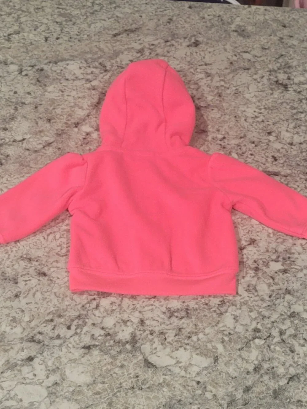 Carter's Just One You NB 2 Pc Bear Hoodie Leggings Set Pink Fair Isle Baby Girl